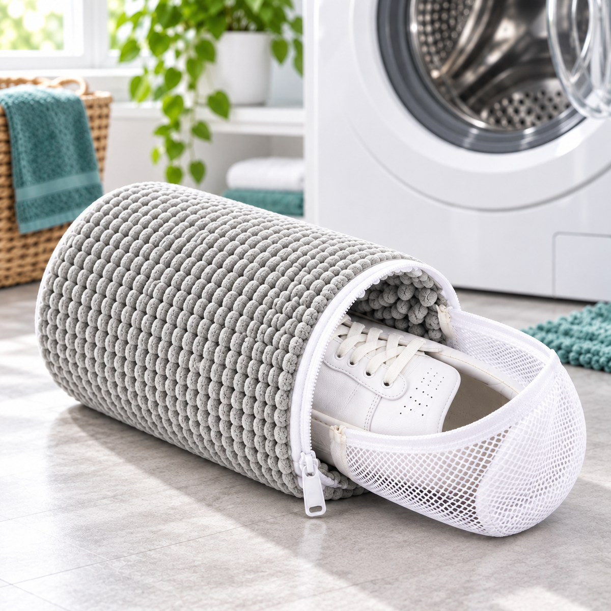 Bolsa protectora 360º para lavar zapatillas